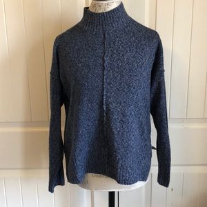Cropped Mock Neck Sweater